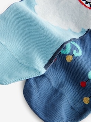 Blue/White Christmas Pattern Socks 2 Pack - Image 5 of 5