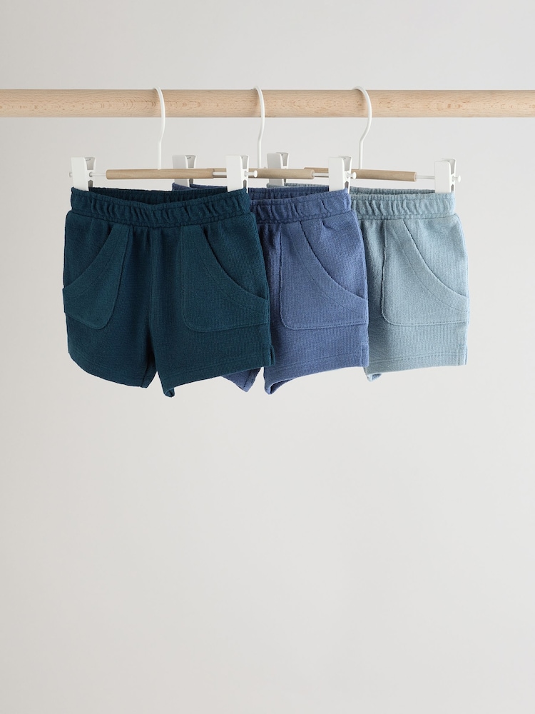 Blau - Baby-Shorts aus Jersey, 100 % Baumwolle, im 3er-Pack - Bild 1 von 9 Blau - Baby-Shorts aus Jersey, 100 % Baumwolle, im 3er-Pack - Bild 1 von 9
