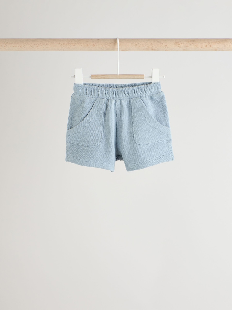 Bleu - Jersey 100% coton Bébé Shorts 3 Lot - Image 6 of 9