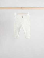 Mono/Neutral Baby Leggings 4 Pack - Image 4 of 10