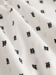 Ecru White Embroidered Detail Ruffle Sleeve Blouse - Image 7 of 7