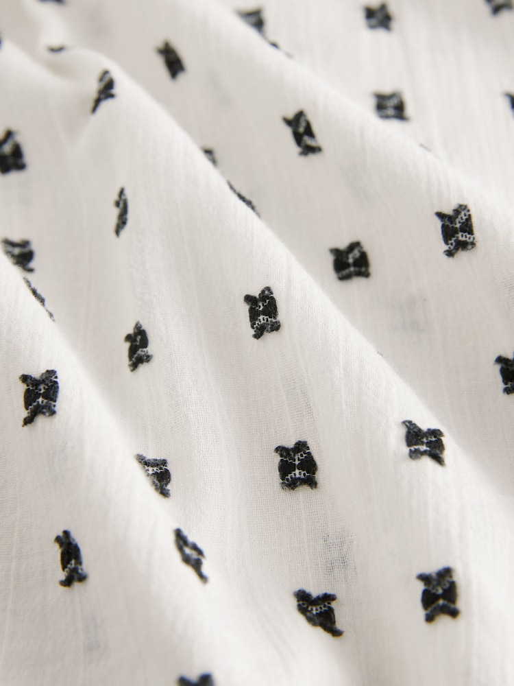 Ecru, Weiß - Bluse mit bestickten Details und Rüschenärmeln - Bild 7 von 7 Ecru, Weiß - Bluse mit bestickten Details und Rüschenärmeln - Bild 7 von 7