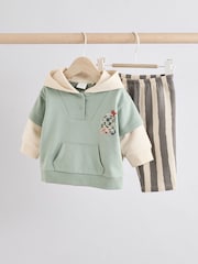Mono Graffiti Baby Hooded Sweatshirt and Joggers Set - Image 1 of 13
