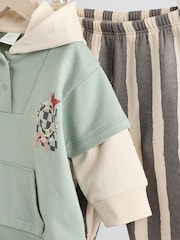 Mono Graffiti Baby Hooded Sweatshirt and Joggers Set - Image 6 of 13