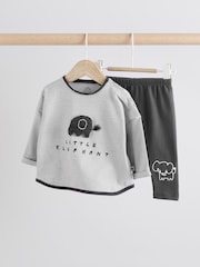 Mono Elephant Baby Top And Leggings Set - Image 1 of 1