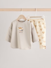 Blue/Neutral Hamish Baby Top And Leggings Set - Image 1 of 1