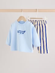 Blue Crocodile Baby Top and Trousers 2 Piece Set - Image 1 of 10