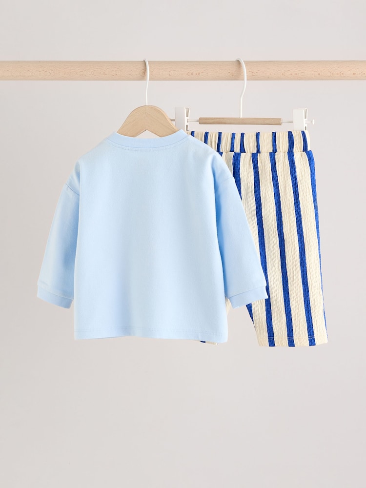 Blue Crocodile Baby Top and Trousers 2 Piece Set - Image 4 of 10