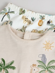 Neutral Safari Baby  T Shirt and Legging Set (0mths-3yrs) - Image 13 of 16