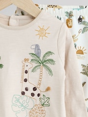 Neutral Safari Baby Top And Leggings Set - Image 7 of 11