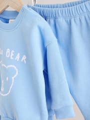 Oso azul - Conjunto de sudadera y pantalones de chándal para bebé - Imagen 7 de 11