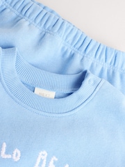 Oso azul - Conjunto de sudadera y pantalones de chándal para bebé - Imagen 8 de 11
