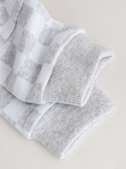 Grey Checkerboard Baby 100% Cotton Top And Leggings Set - Image 13 of 14