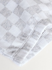 Grey Checkerboard Baby 100% Cotton Top And Leggings Set - Image 14 of 14