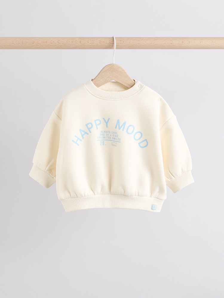Blue Checkerboard Baby Sweatshirt And Leggings Set 2 Piece - Image 3 of 12