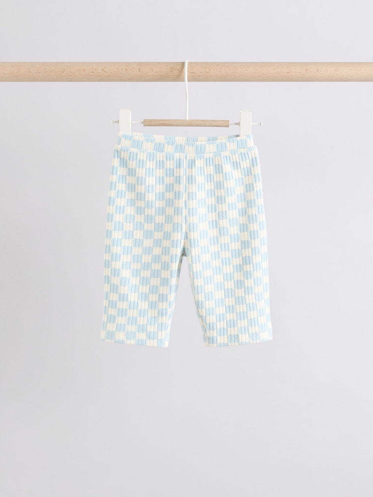 Blue Checkerboard Baby Sweatshirt And Leggings Set 2 Piece - Image 4 of 12
