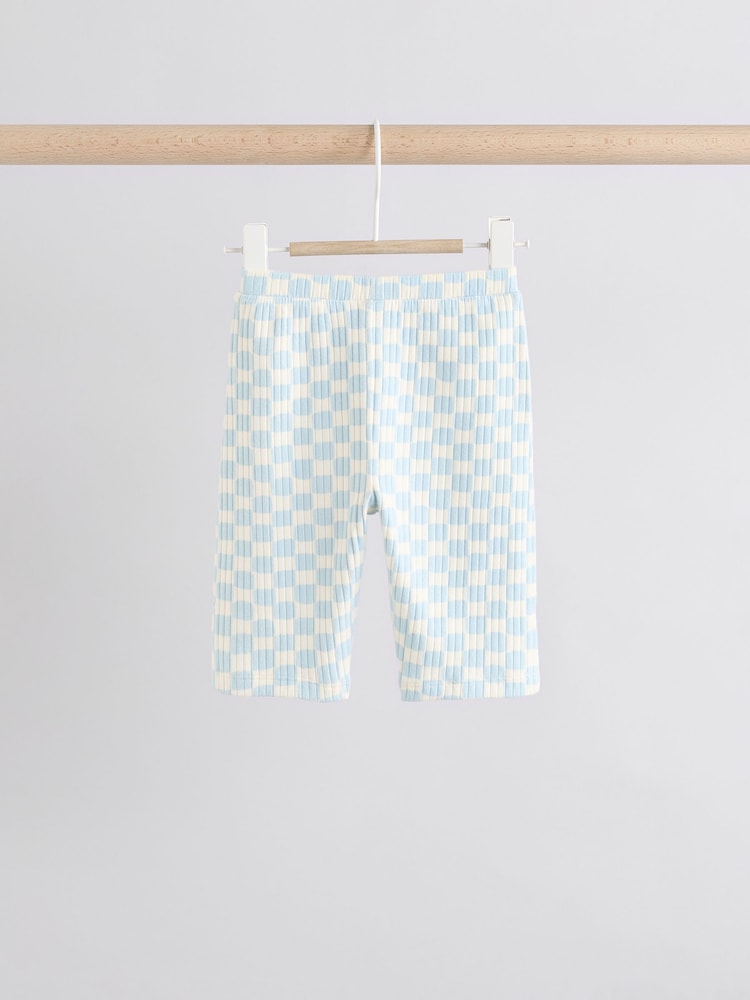 Blue Checkerboard Baby Sweatshirt And Leggings Set 2 Piece - Image 6 of 12