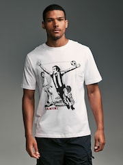 White Panini Football 100% Cotton T-Shirt - Image 1 of 7