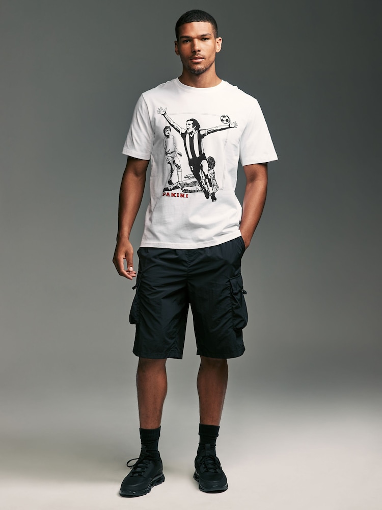 White Panini Football 100% Cotton T-Shirt - Image 2 of 7