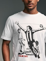 White Panini Football 100% Cotton T-Shirt - Image 4 of 7