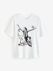 White Panini Football 100% Cotton T-Shirt - Image 5 of 7