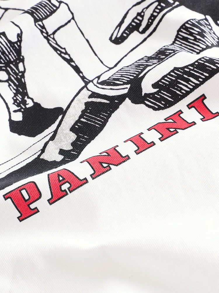 Blanc - T-shirt Panini Football 100% coton - Image 6 of 7