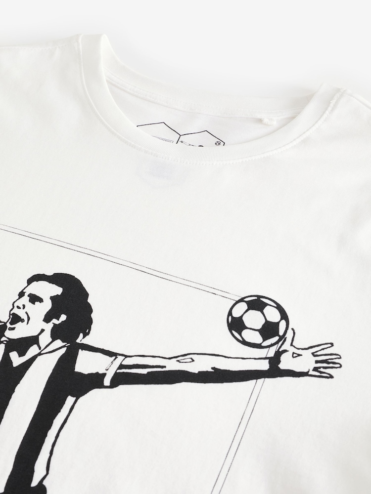 White Panini Football 100% Cotton T-Shirt - Image 7 of 7