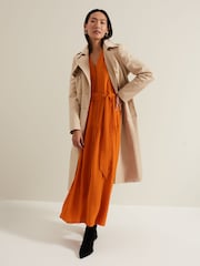 Phase Eight Brown Tori Button Through Maxi Dress - Image 6 of 7