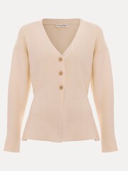 Phase Eight Natural Shae Peplum Cardigan - Image 6 of 6