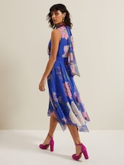 Phase Eight Blue Lucinda Print Dress - Image 2 of 7