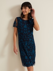 Phase Eight Black Shelby Embroidered Dress - Image 1 of 6