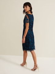 Phase Eight Black Shelby Embroidered Dress - Image 2 of 6