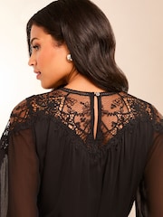 Lipsy Lace Yolk Belted Mini Dress - Изображение 4 из 4