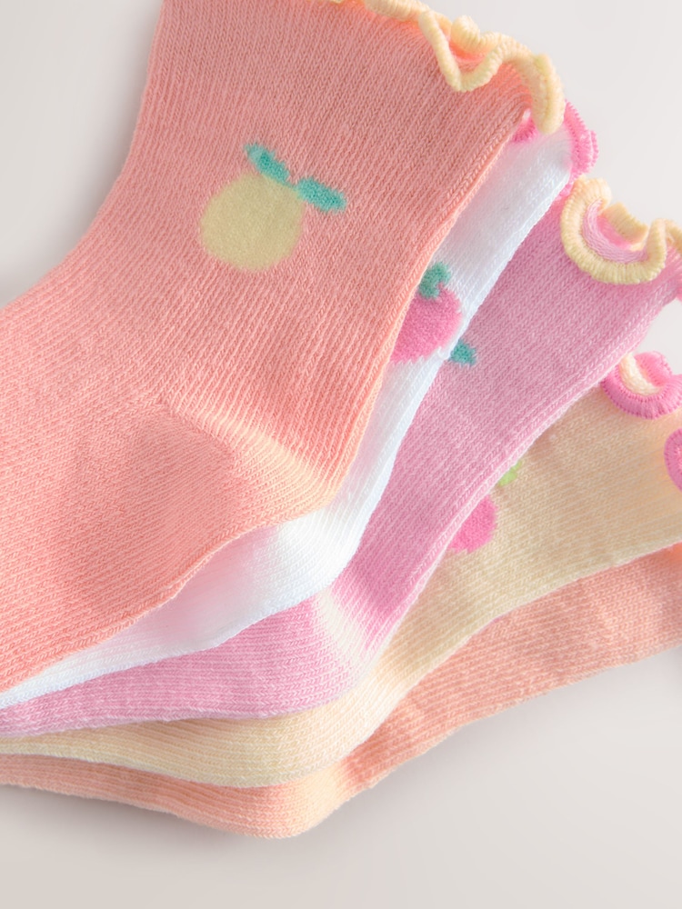 Bright Fruit Baby Socks 5 Pack (0mths-2yrs) - Image 3 of 3