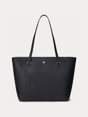 Lauren Ralph Lauren Black Karly Shopper Medium Tote - Image 2 of 6