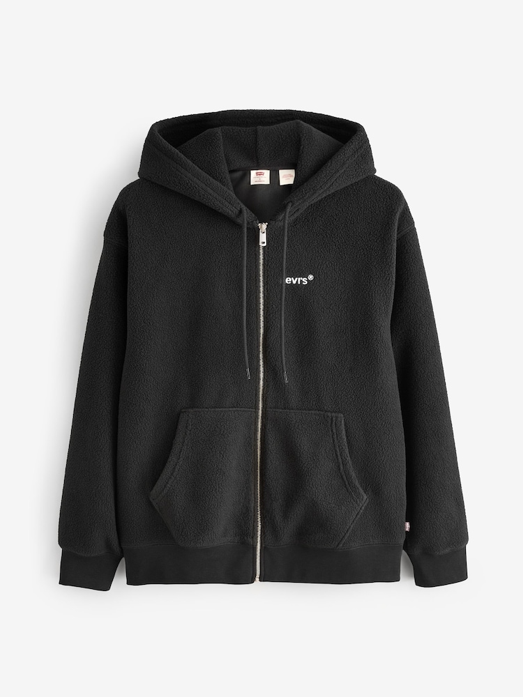 Levi's® Black Relaxed Polar Zip Up Fleece - Image 1 of 1
