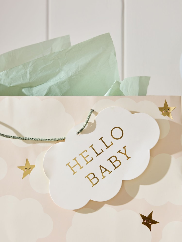 Natural Baby Cloud Extra Large Gift Bag and Card Set - Image 2 of 5