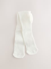 Ecru Cable/Ribbed Baby Tights 3 Pack (0mths-2yrs) - Image 4 of 6
