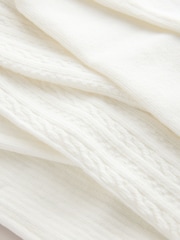 Ecru Cable/Ribbed Baby Tights 3 Pack (0mths-2yrs) - Image 6 of 6