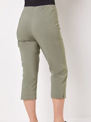 Roman Green Cropped Stretch Trousers - Image 2 of 4