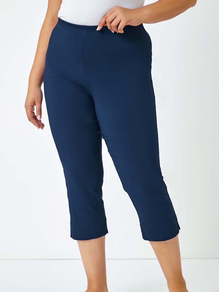 Blau - Roman – Cropped-Hose mit Stretch in Capri-Länge - Bild 1 von 5 Blau - Roman – Cropped-Hose mit Stretch in Capri-Länge - Bild 1 von 5