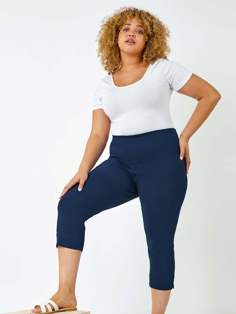 Blau - Roman – Cropped-Hose mit Stretch in Capri-Länge - Bild 2 von 5 Blau - Roman – Cropped-Hose mit Stretch in Capri-Länge - Bild 2 von 5