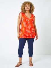 Roman Blue Cropped Stretch Denim Jeggings - Image 3 of 5