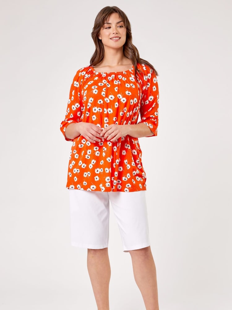 Roman White Knee Length Stretch Shorts - Image 3 of 3