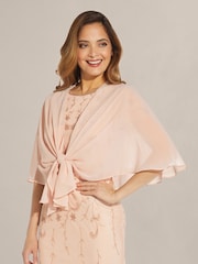 Adrianna Papell Pink Chiffon Cover-up - Image 1 of 6