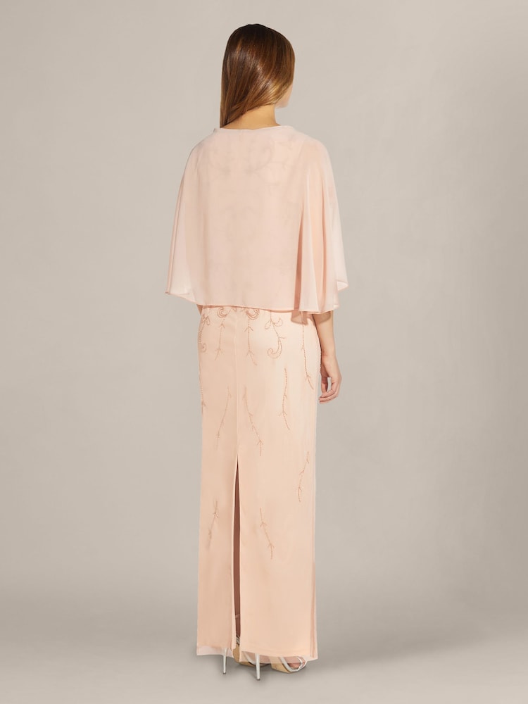 Adrianna Papell Pink Chiffon Cover-up - Image 2 of 6 Adrianna Papell Pink Chiffon Cover-up - Image 2 of 6
