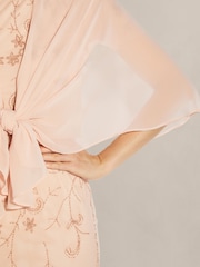 Adrianna Papell Pink Chiffon Cover-up - Image 5 of 6