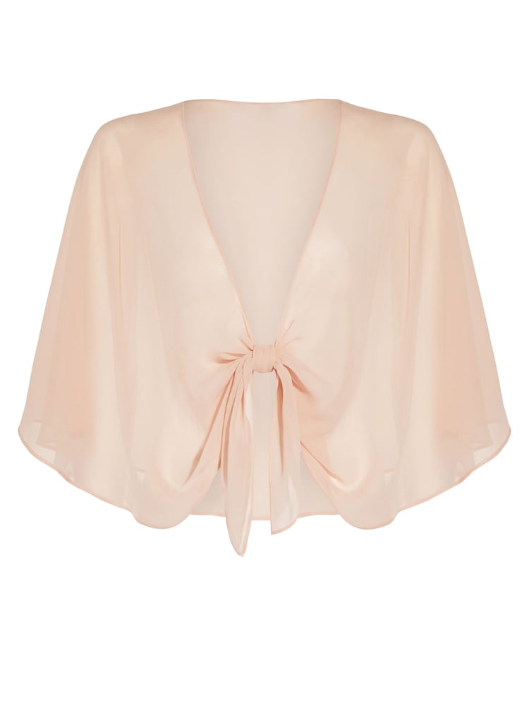 Adrianna Papell Pink Chiffon Cover-up - Image 6 of 6 Adrianna Papell Pink Chiffon Cover-up - Image 6 of 6