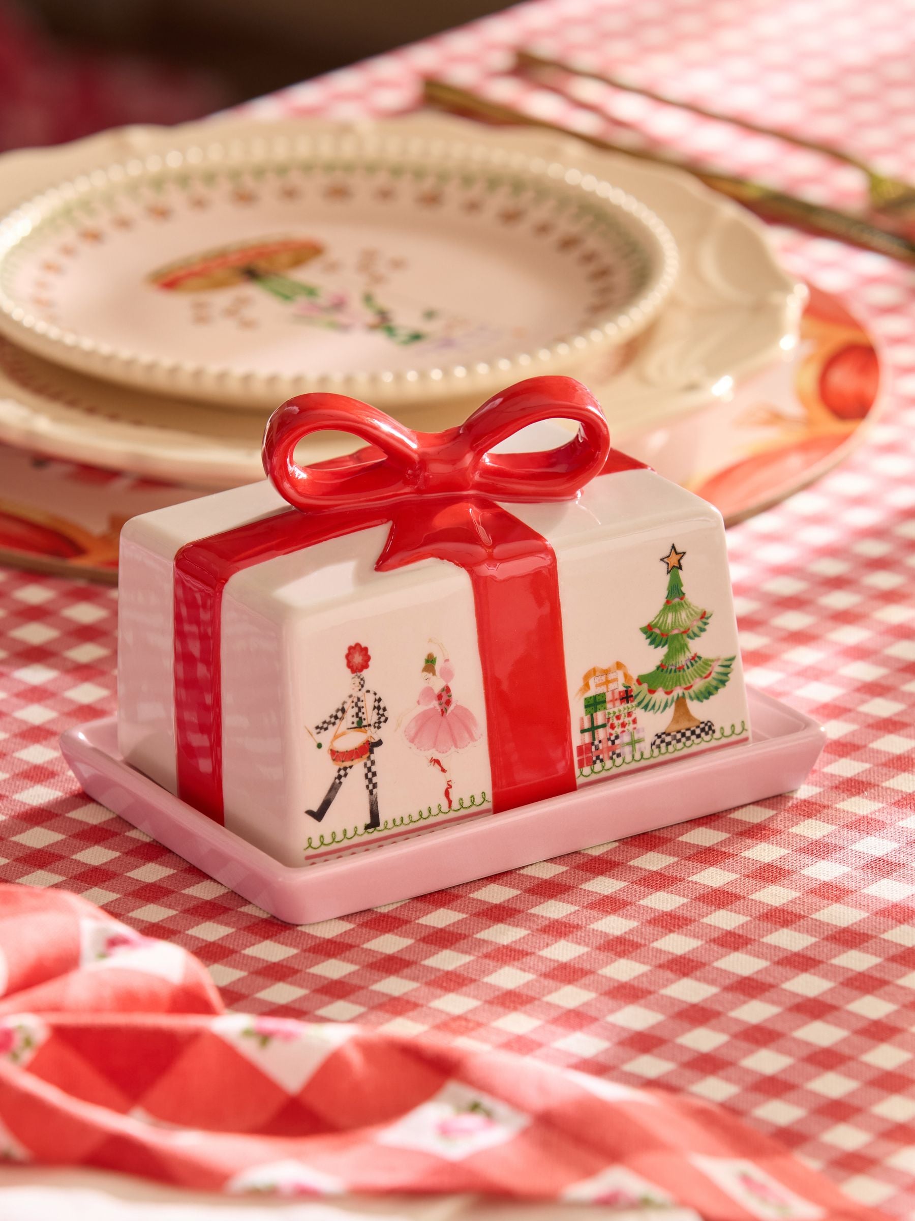 Cath Kidston Unisex Multi Nutcracker Butter Dish