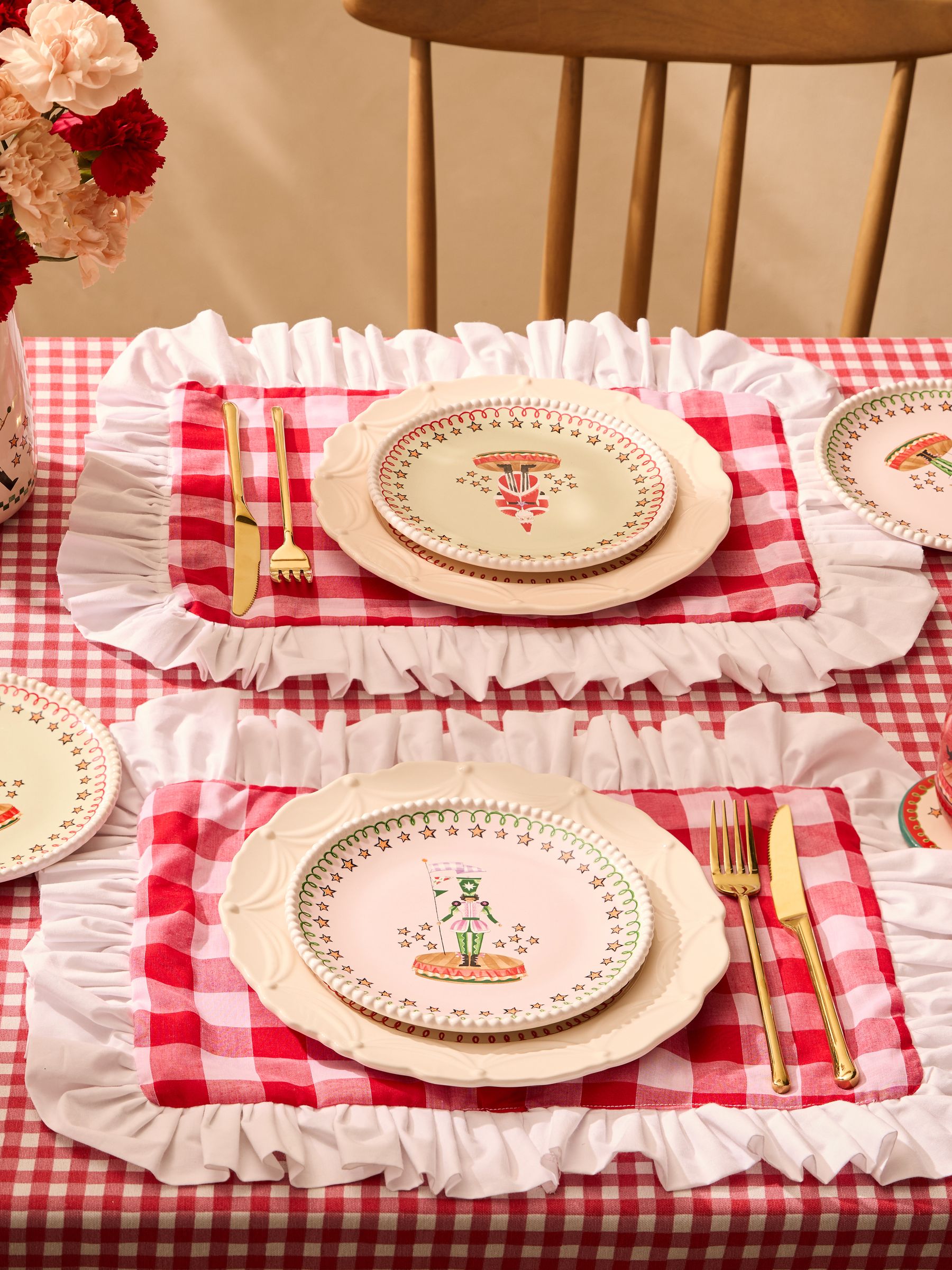 Cath Kidston Unisex Multi Set Of 2 Nutcracker Side Plates